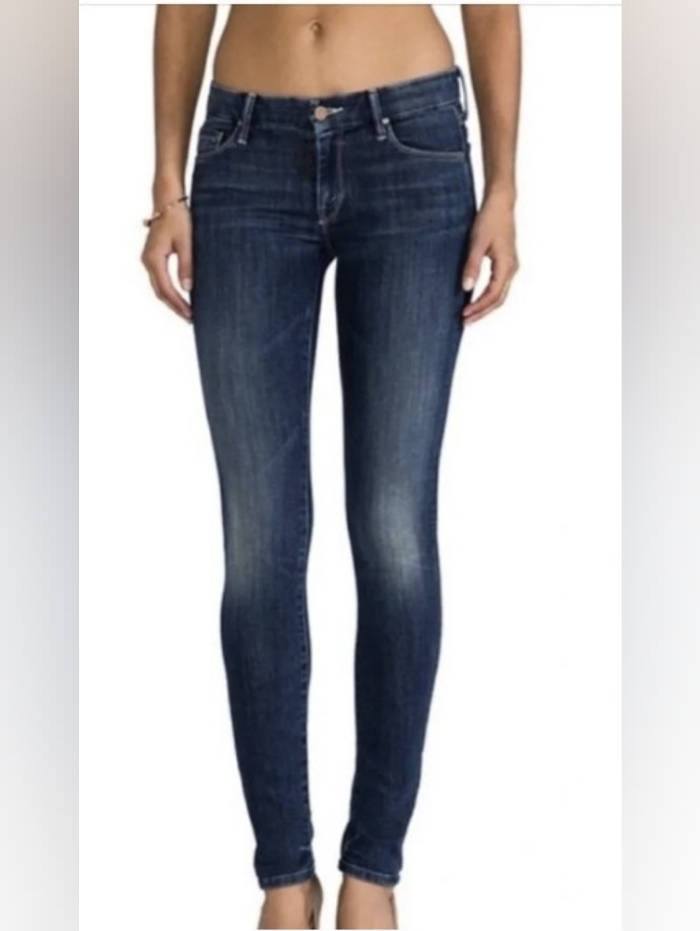 MOTHER- The Looker Crop (Here Kitty Kitty Wash) - Size 26